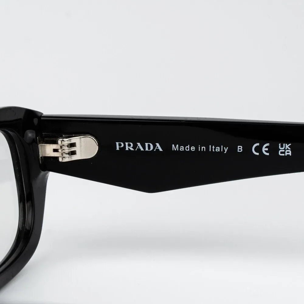 Prada Men Eyeglasses Black Rectangle PRB06S 16K08N NEW AUTHENTIC - Picture 8 of 10